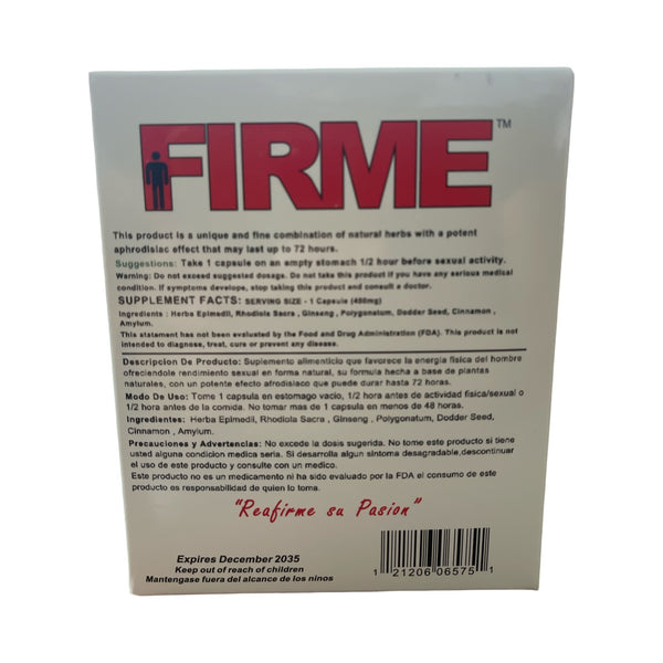 Firme Reaffirm Your Passion Male Enhancement Pill! Last up to 3 Days! -10 Pills!