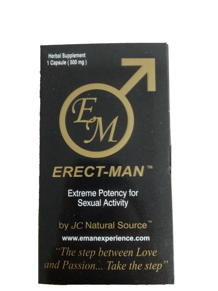 Erect-Man Extreme Potency Male Enhancement Pill! Last up to 3 Days! -10 Pills!