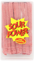 Sour Power Belts, Strawberry (150-Count Belts),  42.3 Ounce Tub