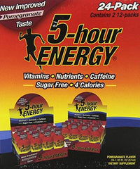 5 Hour Energy Nutritional Drink, Pomegranate, 1.93 oz, 24 Count