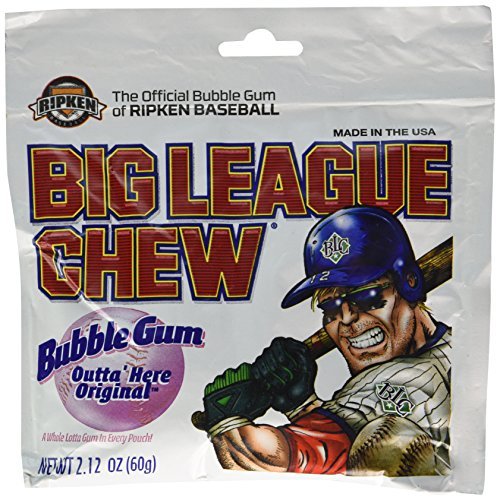 Big League Chew Bubble Gum, Grape - 12 count, 2.12 oz packet