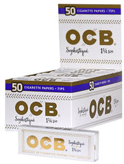 24pc Display - OCB® Sophistique 1-1/4 Rolling Papers & Tips