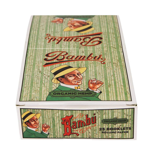 Bambu Organic Hemp 1 1/4 Cigarette Rolling Paper - 25 Packs!