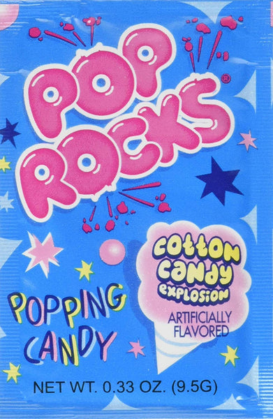 POP ROCKS Popping Candy, Cotton Candy, 24 Count