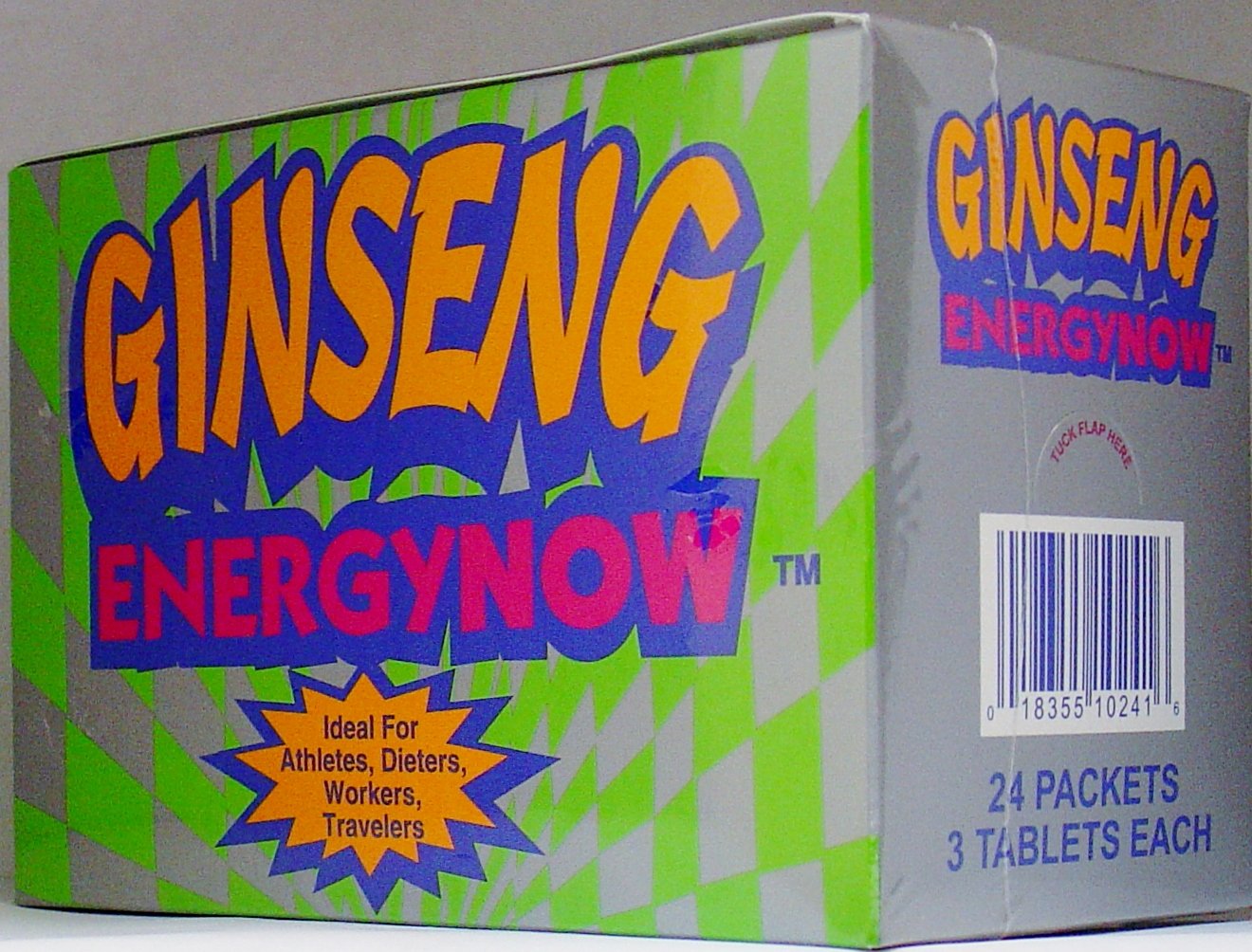 Genuine Ginseng Energy Now Lot of 36 Packs (108 Tablets) Mom and Pop