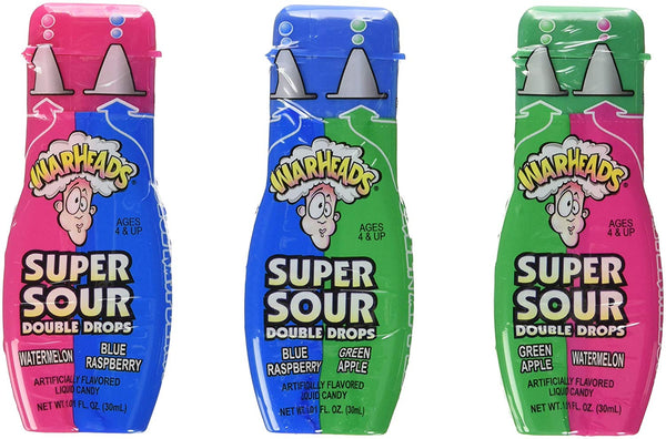 Warheads Double Drops Liquid Candy 24ct